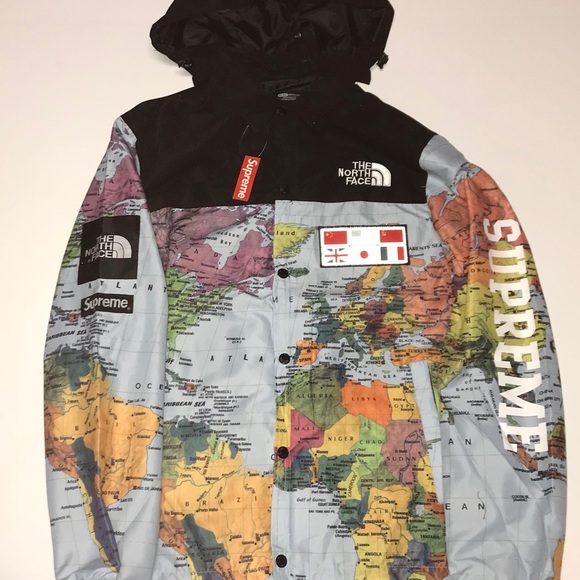 north face map coat